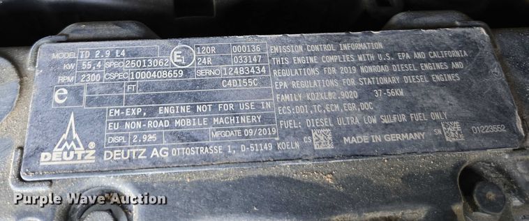 image for item YA0537 2020 Wacker Neuson DV60 site dumper