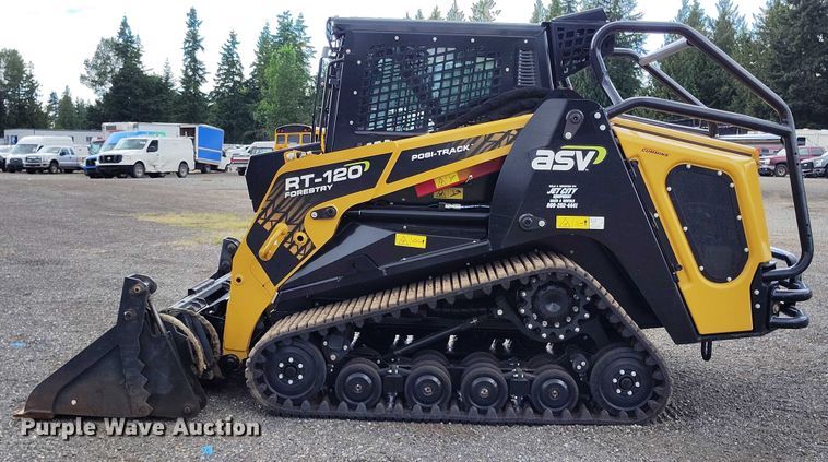 image for item YA0585 2022 ASV RT120 Forestry tracked skid steer loader
