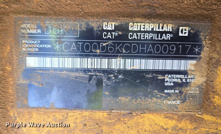image for item YA0621 2008 Caterpillar D6K LGP dozer