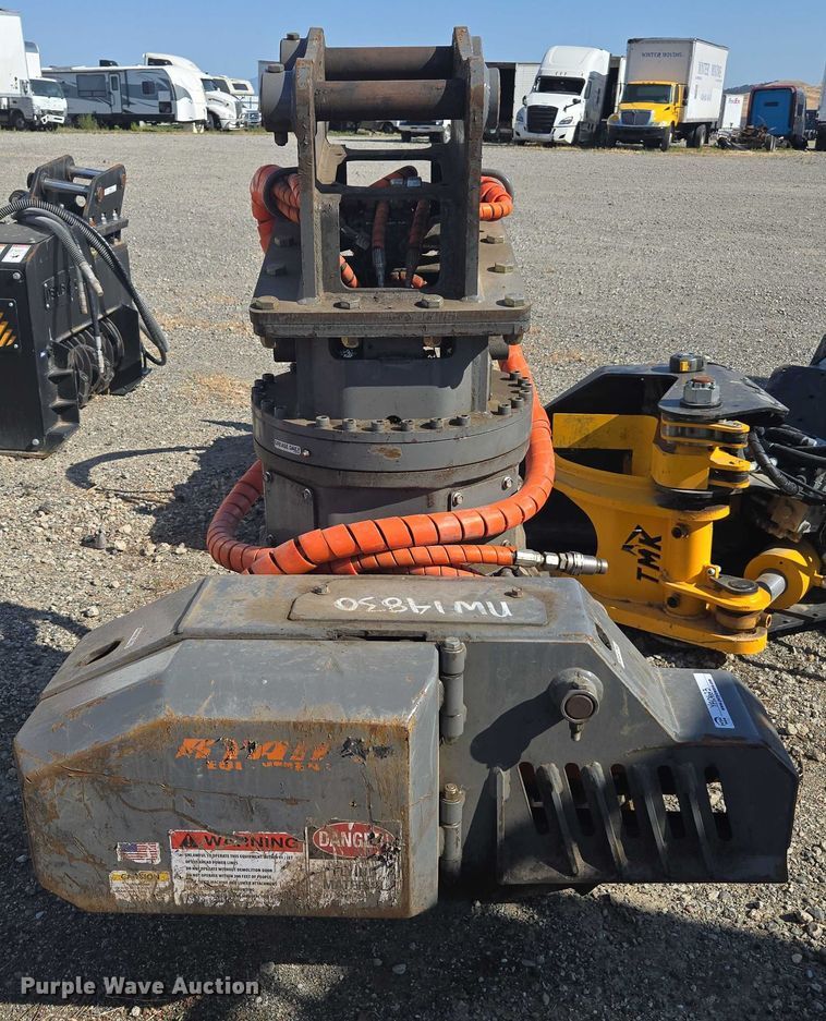 image for item YA0623 2022 Ryans Equipment excavator grapple chain saw