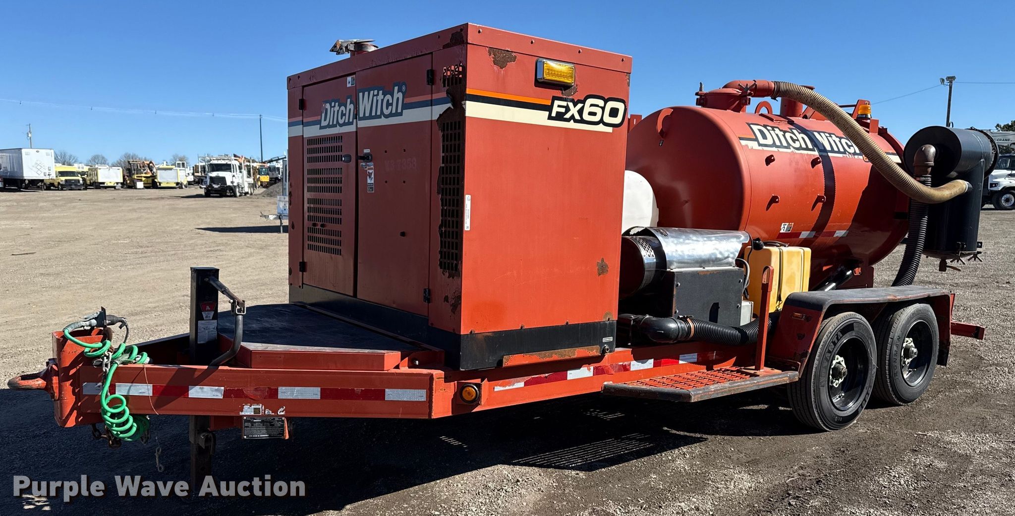 ウクウク Wisconsin V465D Engine Stump Grinder Chipper Running Engine