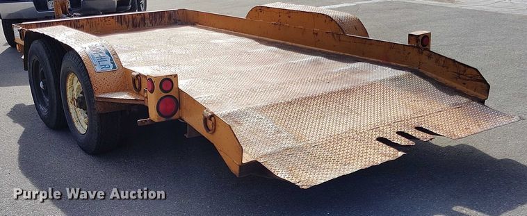 image for item DP5002 1993 Butler tilt deck utility trailer