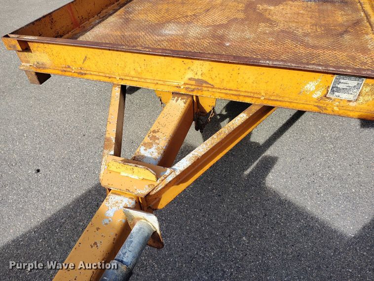 image for item DP5002 1993 Butler tilt deck utility trailer
