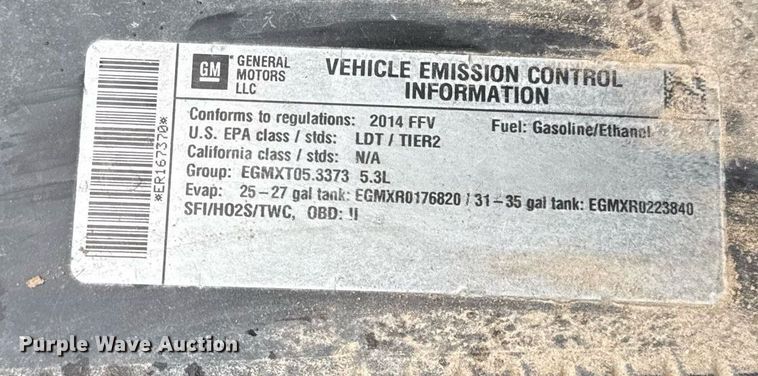 image for item DR2786 2014 Chevrolet Tahoe Police SUV