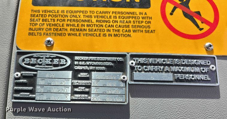 image for item DT6925 1996 Freightliner FL70 Business Class pumper fire truck