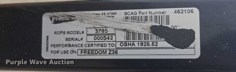 image for item DT7216 Scag Freedom Z ZTR lawn mower