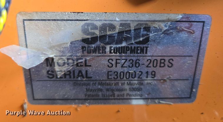 image for item DT7216 Scag Freedom Z ZTR lawn mower