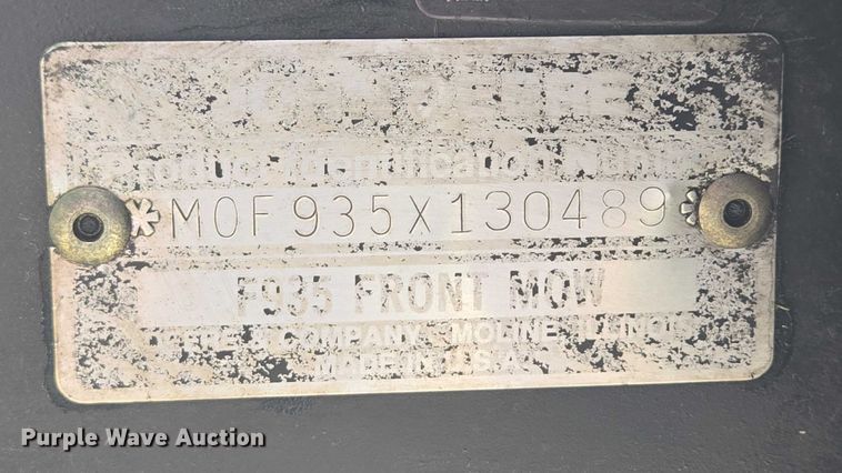 image for item DT7217 John Deere F935 lawn mower