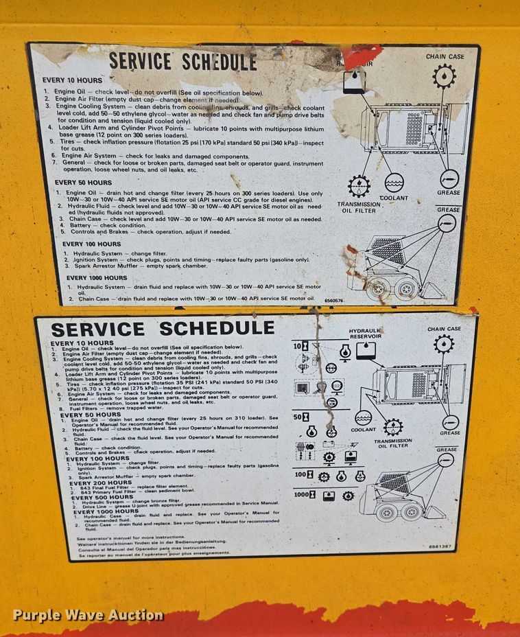 image for item DT7218 1980 Clark Bobcat 732 skid steer loader