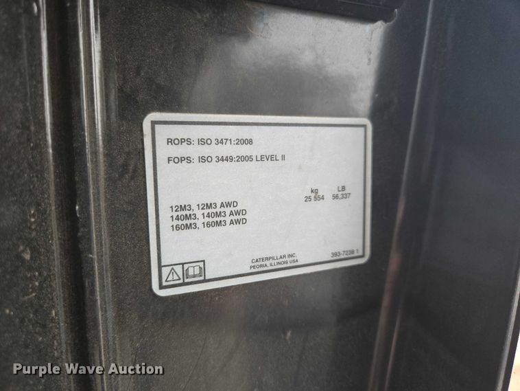 image for item DT7219 2015 Caterpillar 140M3 AWD motor grader