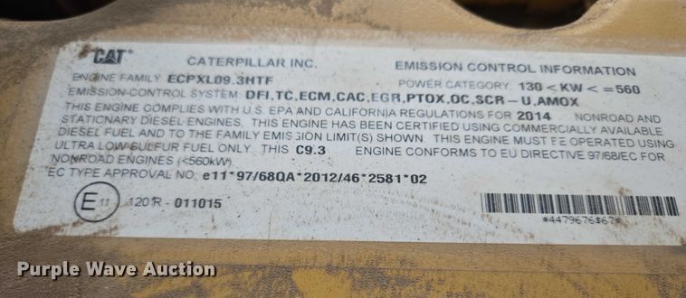 image for item DT7219 2015 Caterpillar 140M3 AWD motor grader