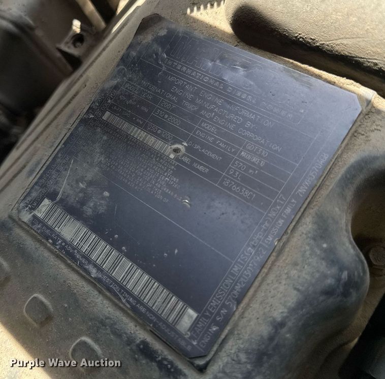 image for item DU7851 2008 International 7500 dump truck