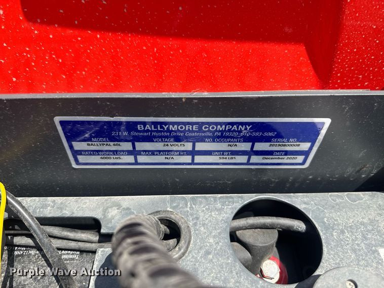 image for item DU7854 2020 Ballymore pallet jack