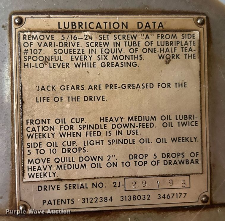 image for item DU9871 Bridgeport 143822 milling machine