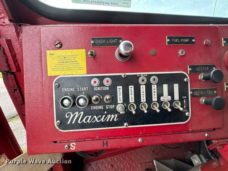 image for item DU9882 1975 Maxim Motor pumper fire truck
