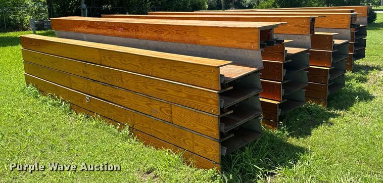 image for item DU9900 (5) Hussey wooden bleachers