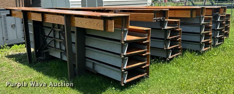 image for item DU9900 (5) Hussey wooden bleachers