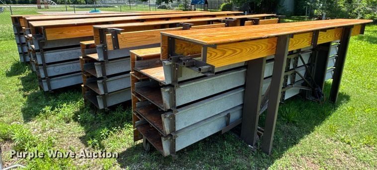 image for item DU9900 (5) Hussey wooden bleachers