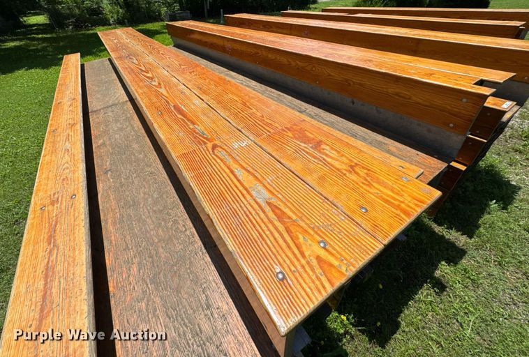 image for item DU9900 (5) Hussey wooden bleachers