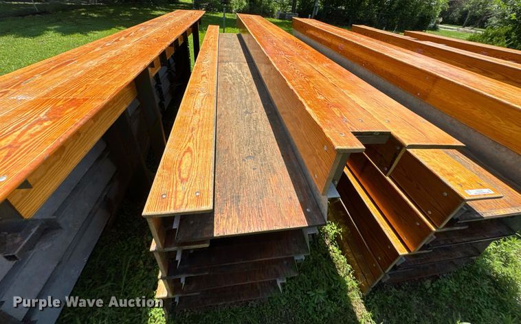 image for item DU9900 (5) Hussey wooden bleachers