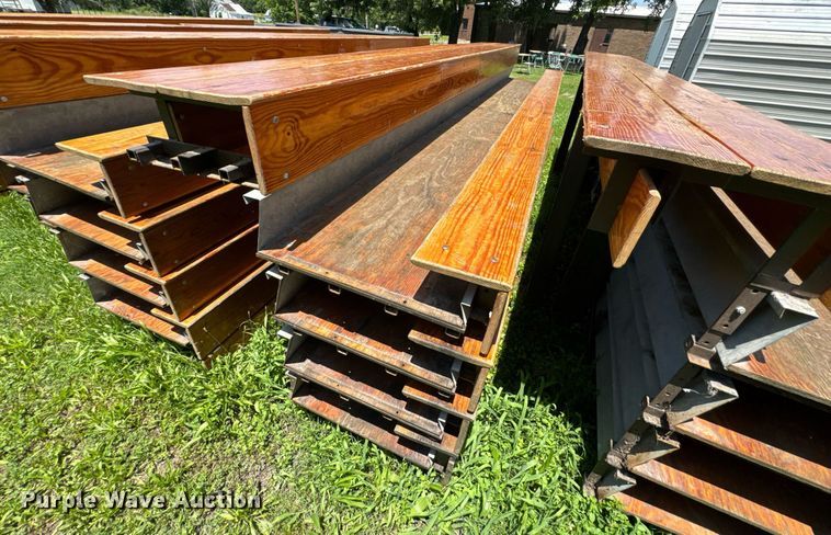 image for item DU9900 (5) Hussey wooden bleachers