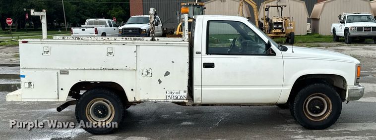 image for item DU9906 1990 Chevrolet C2500 utility bed pickup truck