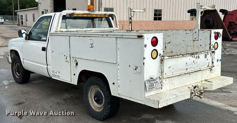image for item DU9906 1990 Chevrolet C2500 utility bed pickup truck