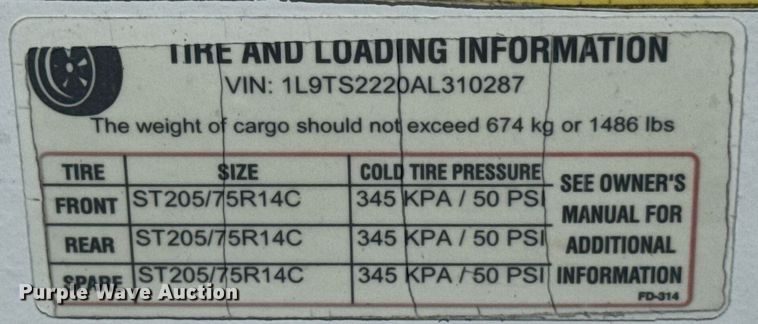 image for item DU9941 2010 Lance camper