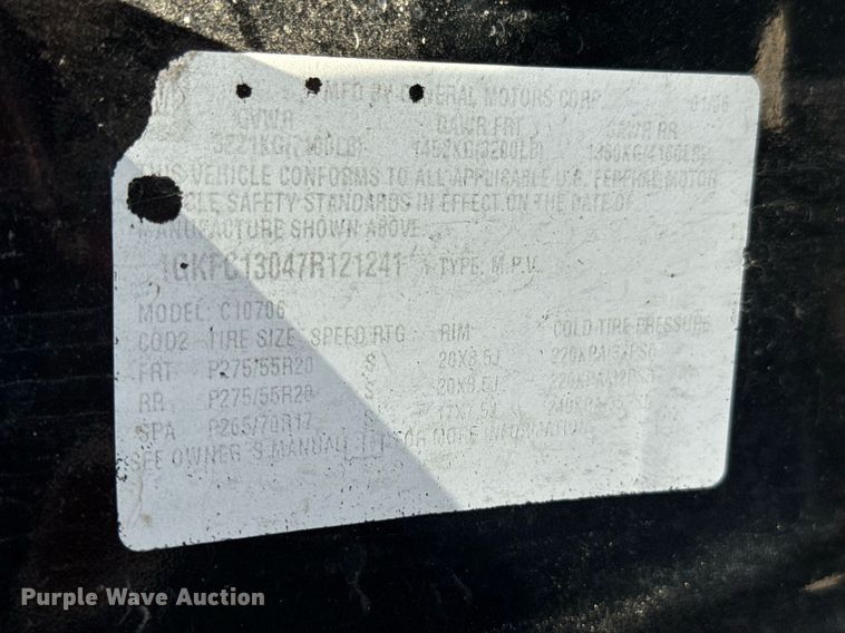 image for item DU9943 2007 GMC Yukon SUV