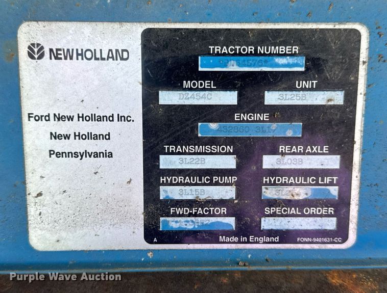 image for item DV4177 Ford 5030 MFWD tractor