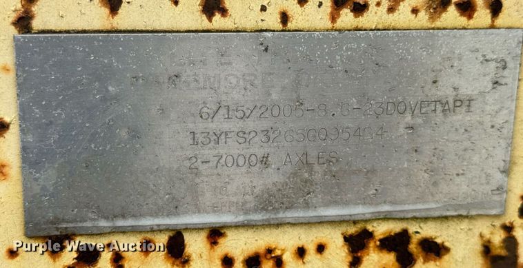 image for item DV4178 2005 Starlite Trailer Manufacturing equipment trailer