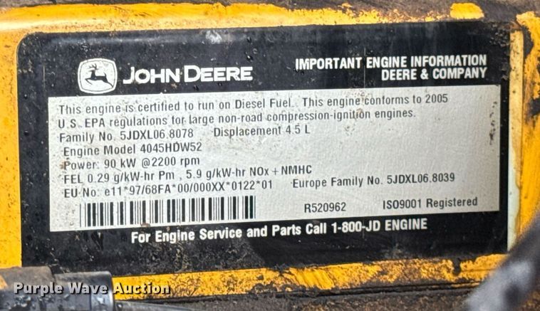 image for item DV4179 2005 John Deere 444J wheel loader