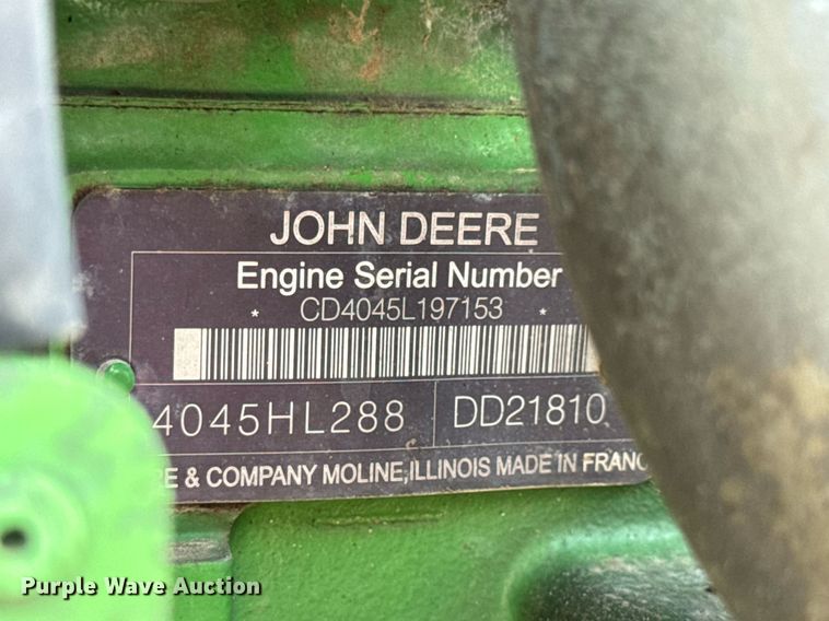 image for item DV4219 2011 John Deere 6430 MFWD tractor
