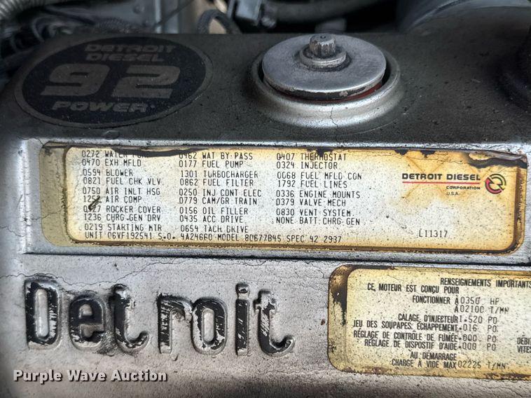 image for item DV4246 1992 Pierce pumper fire truck