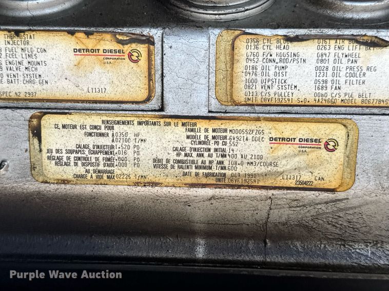 image for item DV4246 1992 Pierce pumper fire truck