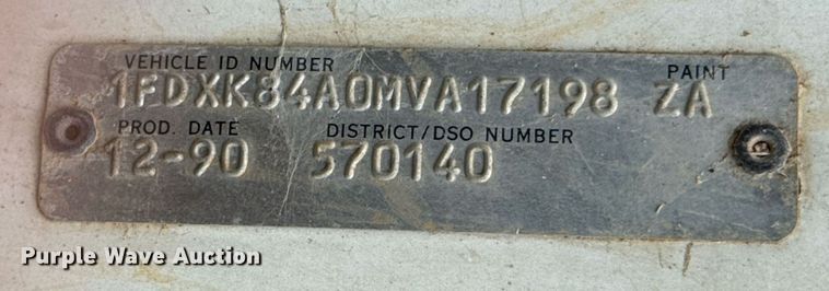 image for item DX5534 1991 Ford F800F dump truck