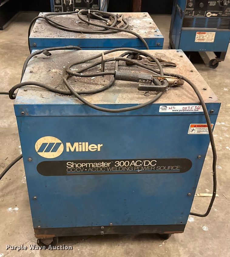 image for item DX5536 (2) Miller Shopmaster 300 welder