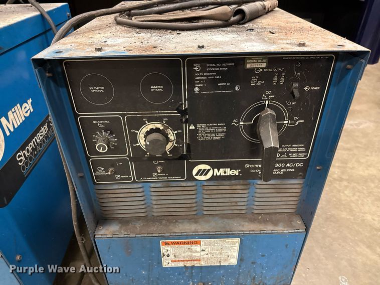 image for item DX5536 (2) Miller Shopmaster 300 welder