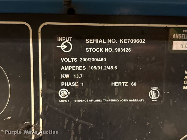 image for item DX5536 (2) Miller Shopmaster 300 welder