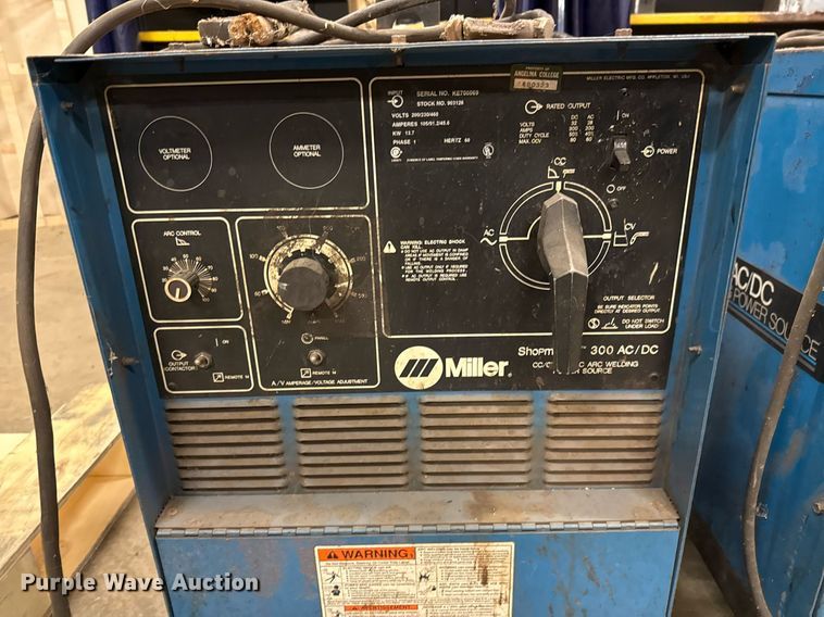 image for item DX5536 (2) Miller Shopmaster 300 welder