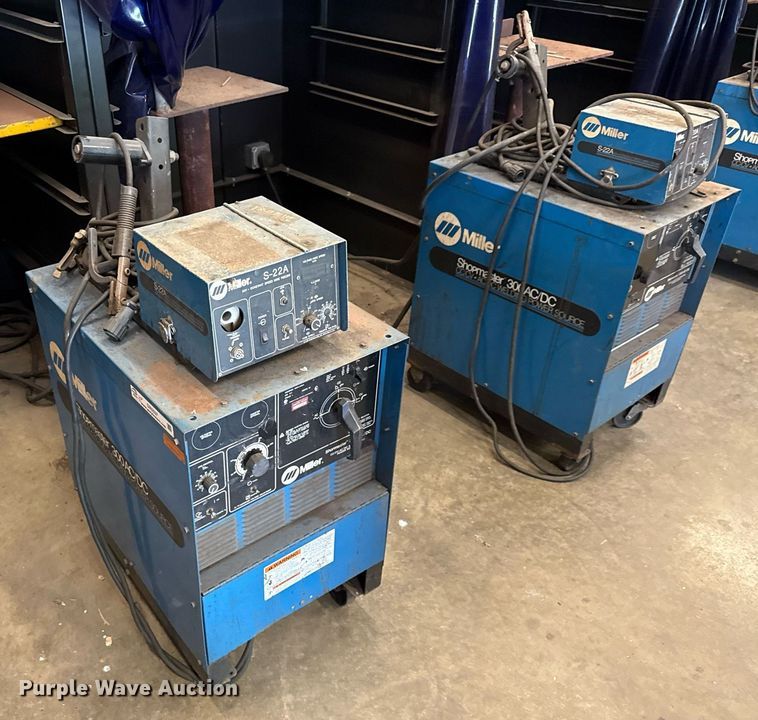 image for item DX5537 (2) Miller Shopmaster 300 welder
