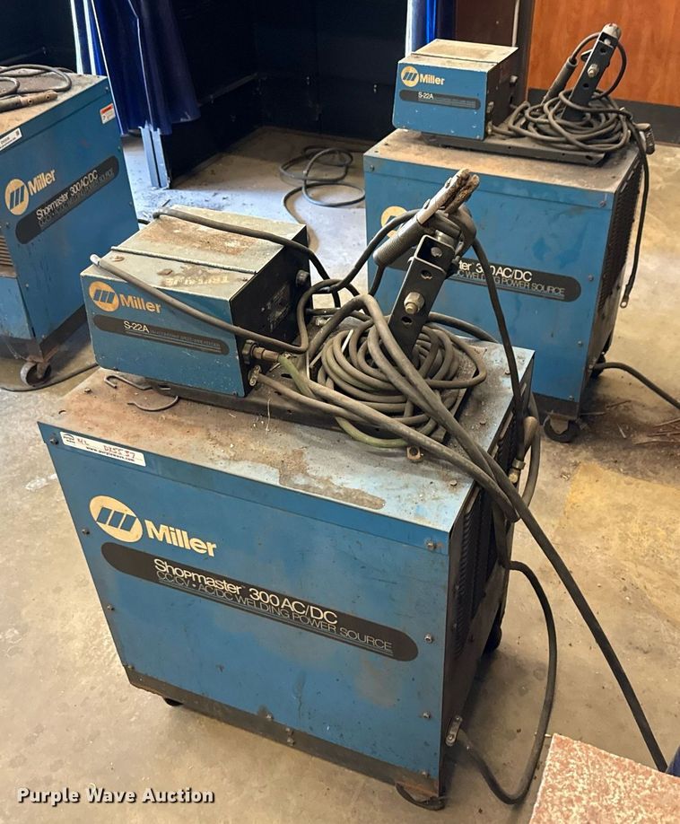 image for item DX5537 (2) Miller Shopmaster 300 welder