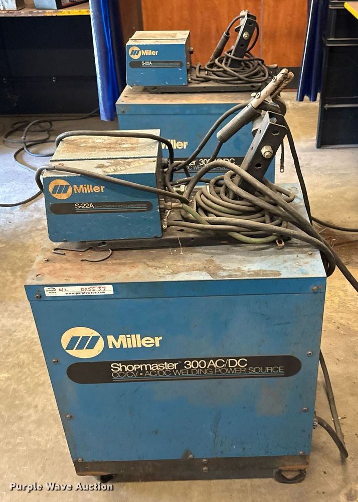 image for item DX5537 (2) Miller Shopmaster 300 welder