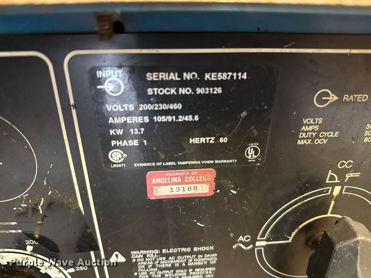 image for item DX5537 (2) Miller Shopmaster 300 welder