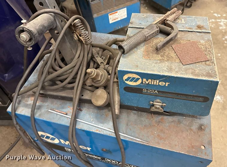 image for item DX5538 (2) Miller Shopmaster 300 AC/DC welder