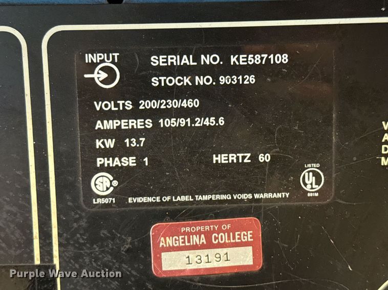 image for item DX5538 (2) Miller Shopmaster 300 AC/DC welder