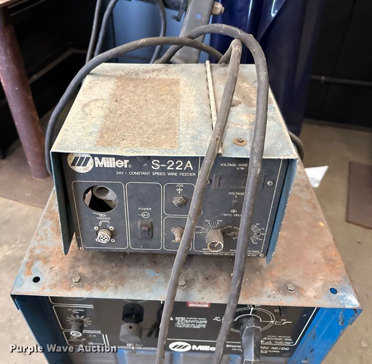 image for item DX5538 (2) Miller Shopmaster 300 AC/DC welder