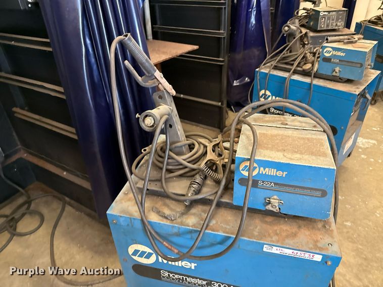 image for item DX5538 (2) Miller Shopmaster 300 AC/DC welder