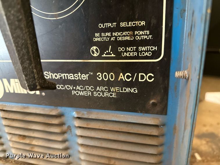 image for item DX5538 (2) Miller Shopmaster 300 AC/DC welder