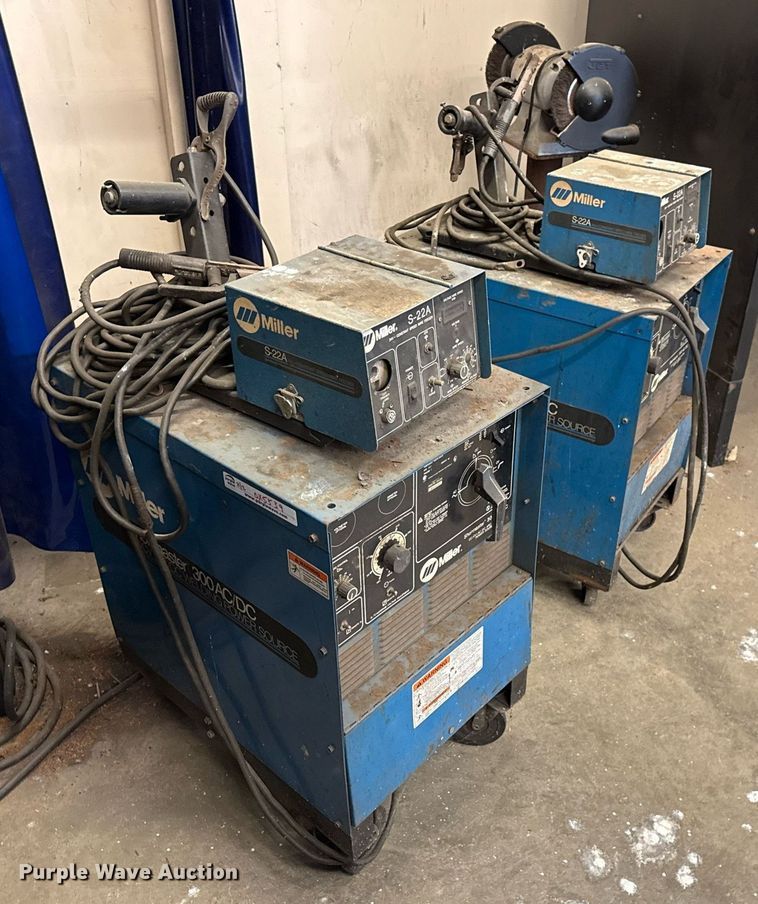 image for item DX5539 (2) Miller Shopmaster 300 welder